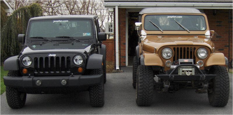 Jeep CJ to Jeep Wrangler JK Comparison 