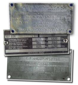 Jeep Vehicle Identification Number Decoding Chart