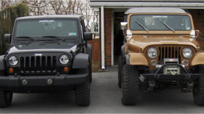 Jeep CJ to Jeep Wrangler JK Comparison 