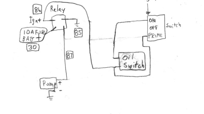 Wiring an electric fuel pump with a pressure switch Truck ... jeep cj7 fuse diagram 