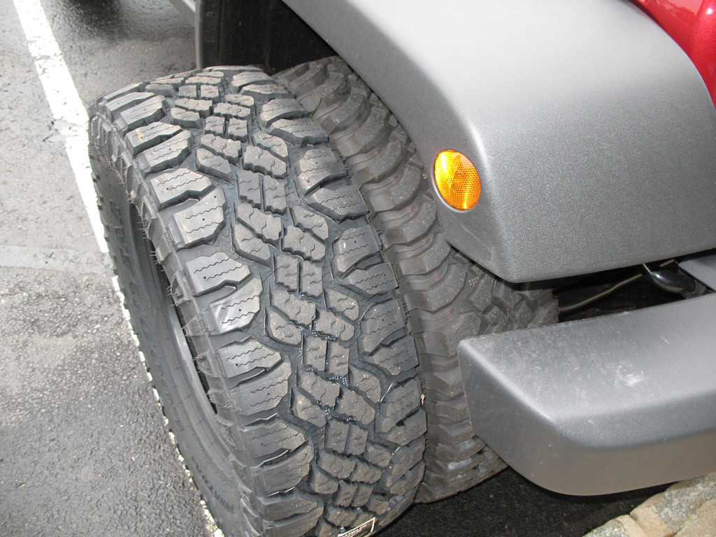 Goodyear Wrangler Duratrac 285/75R17 Tires Installed Wrangler 