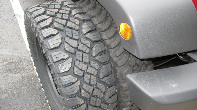 Goodyear Wrangler Duratrac 285/75R17 Tires Installed Wrangler 