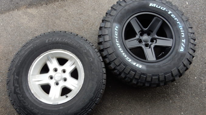 BFGoodrich Mud Terrain on Rubicon Extreme Wheels 