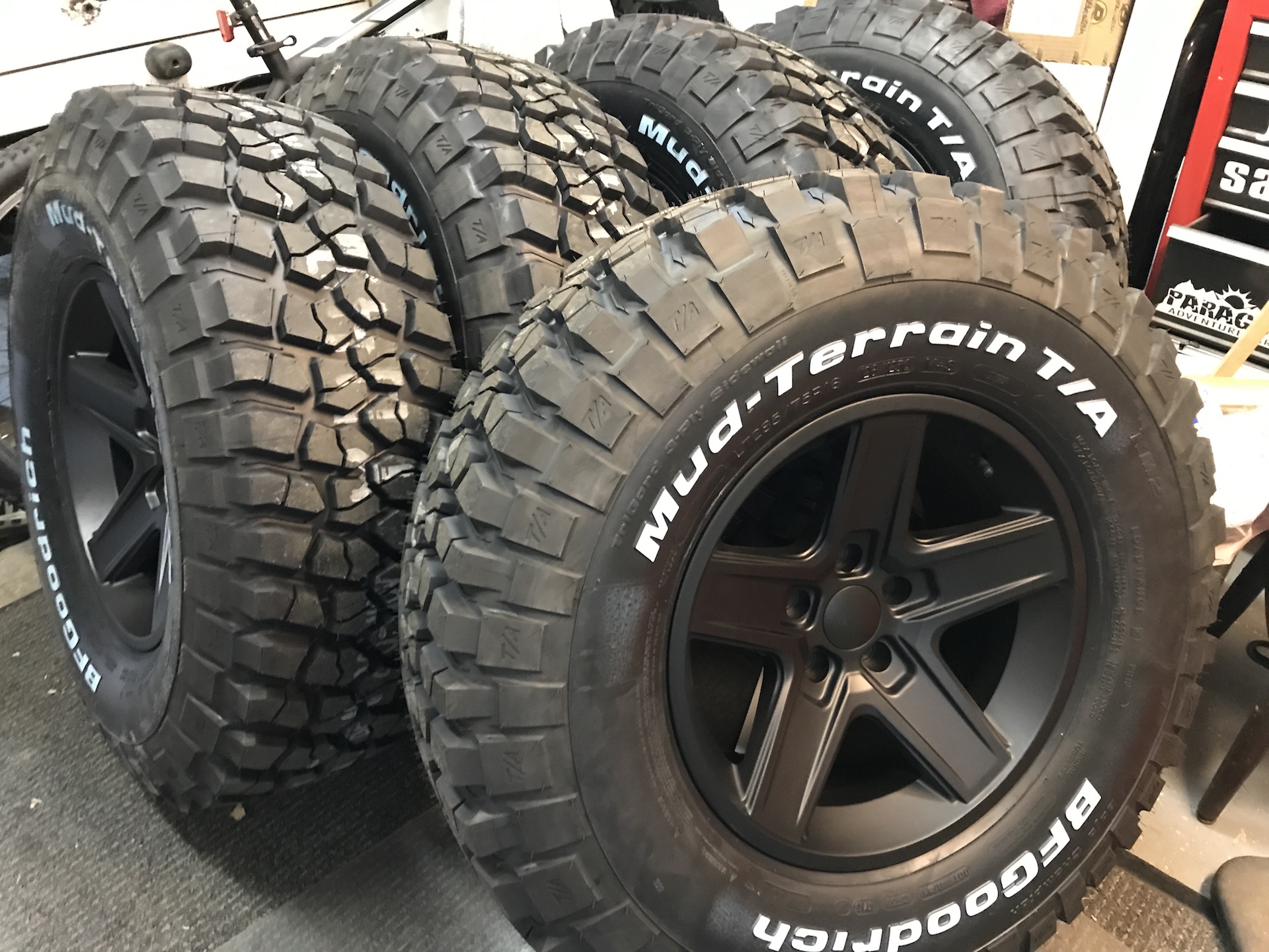 285 75 R16 BFGoodrich Tires With No Lift Jeepfan