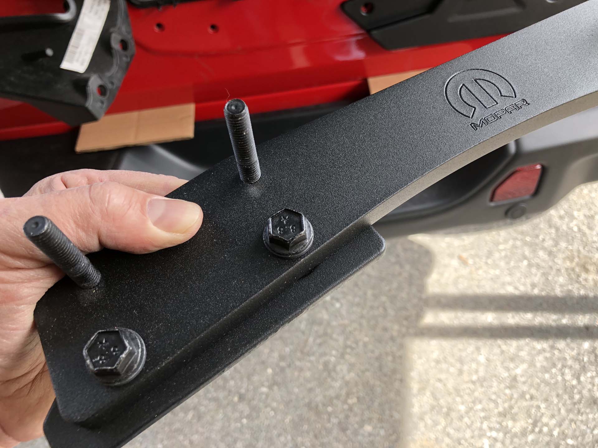 Wrangler JL Mopar Tailgate Reinforcement & Tire Carrier Spacer Install