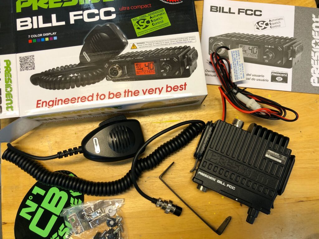 President Electronics Bill II FCC Ultra-Compact AM/FM CB Radio