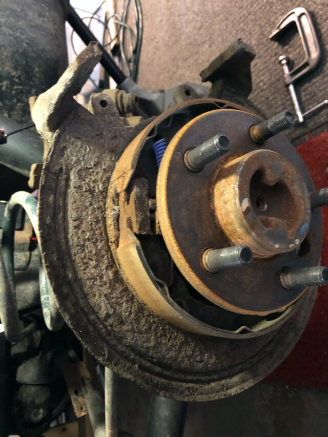 Jeep Wrangler TJ Brake Service New Pads and Rotors