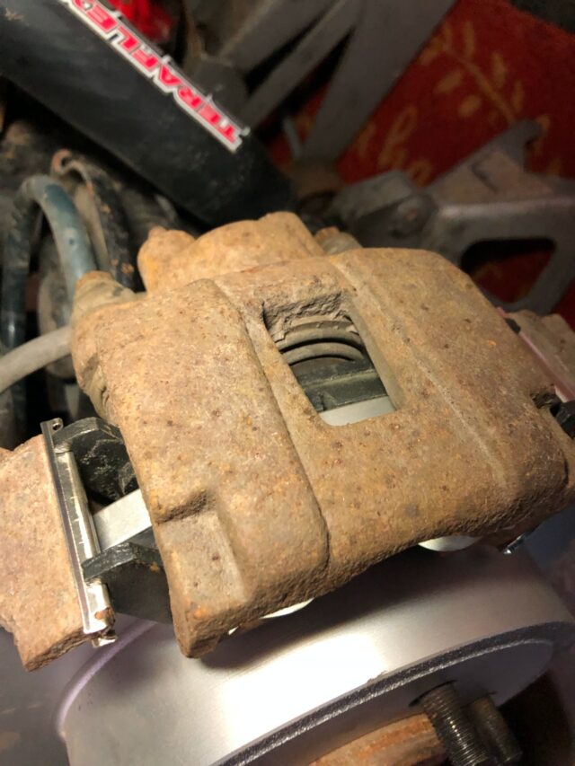 Jeep Wrangler TJ Brake Service New Pads and Rotors