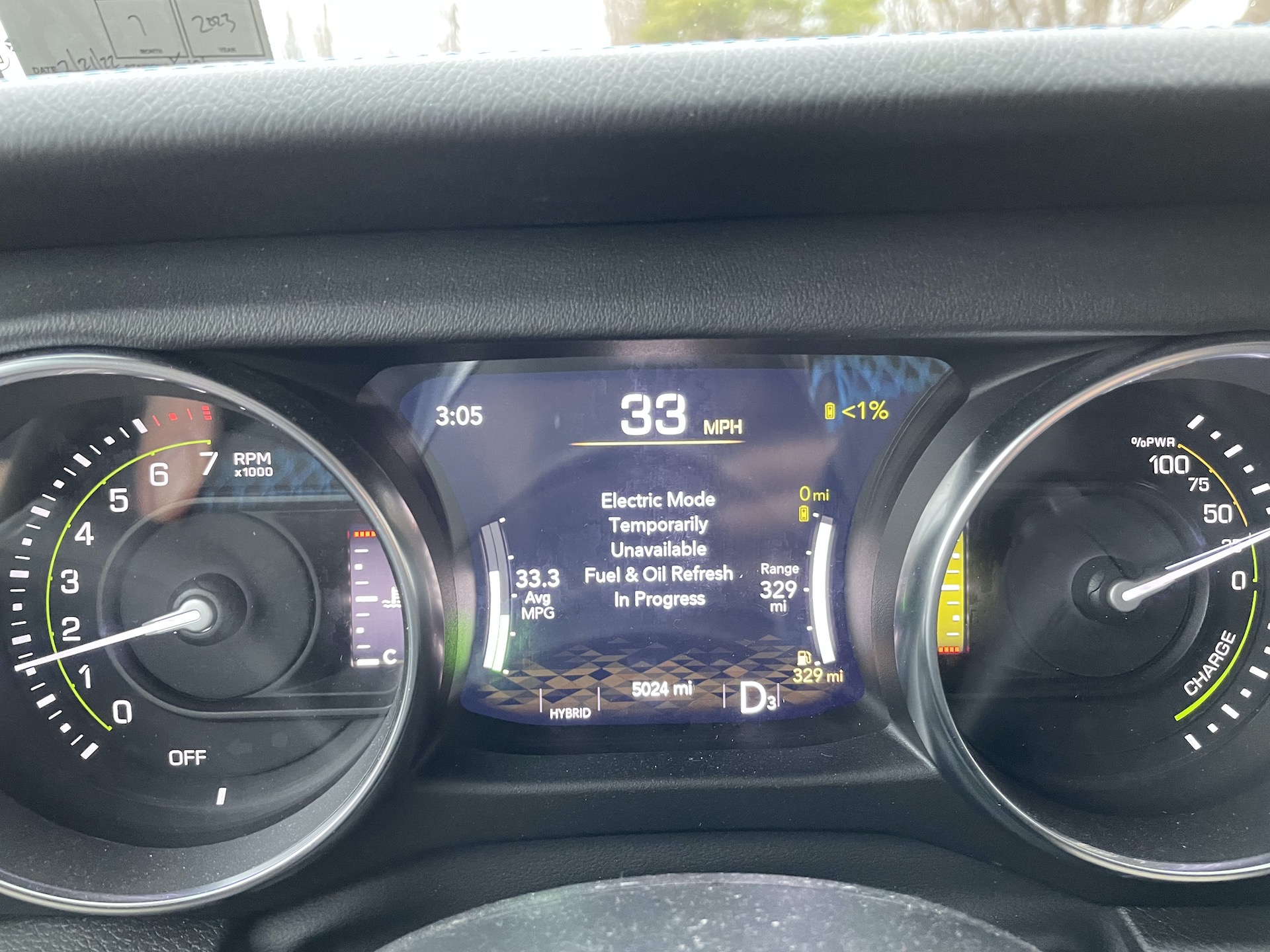 4xe Fuel Oil Refresh Mode FORM