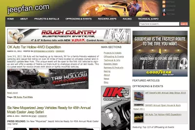 jeepfan.com 2011 redesign